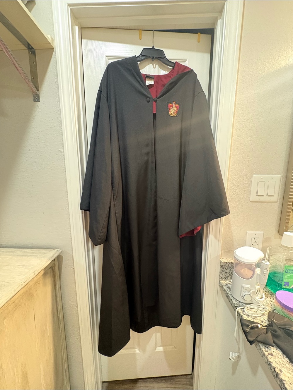 Gryffindor Black and Red Wizard Costume Robe
